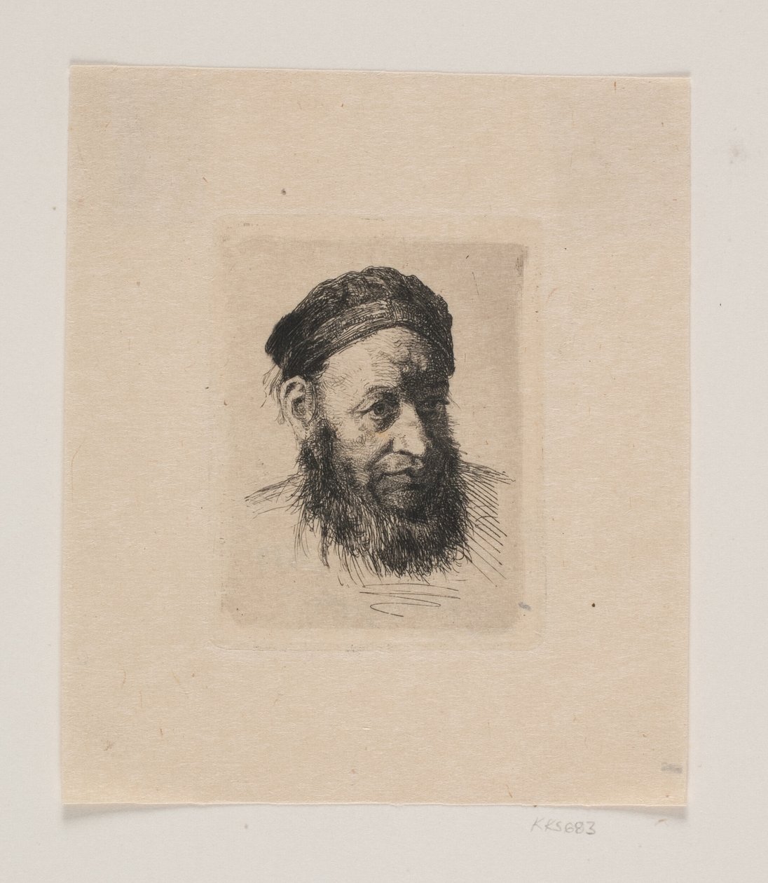 Testa di un vecchio marinaio da Carl Bloch