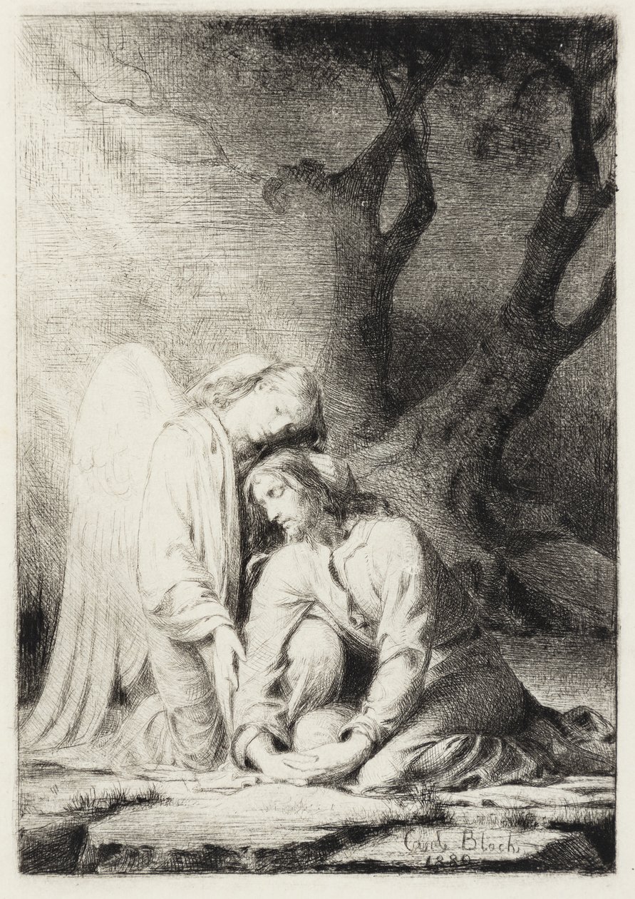 Cristo nel Getsemani da Carl Bloch