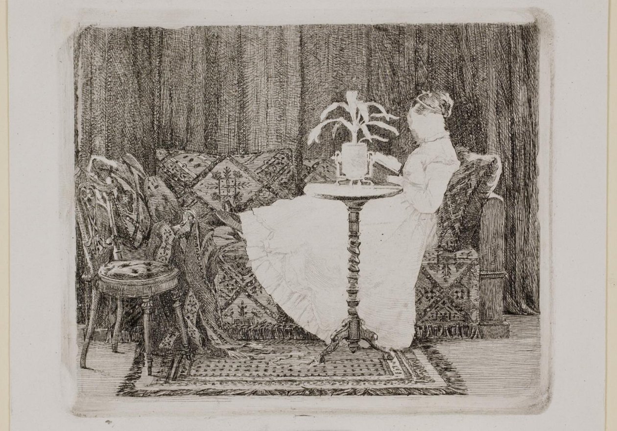 Donna che legge da Carl Bloch