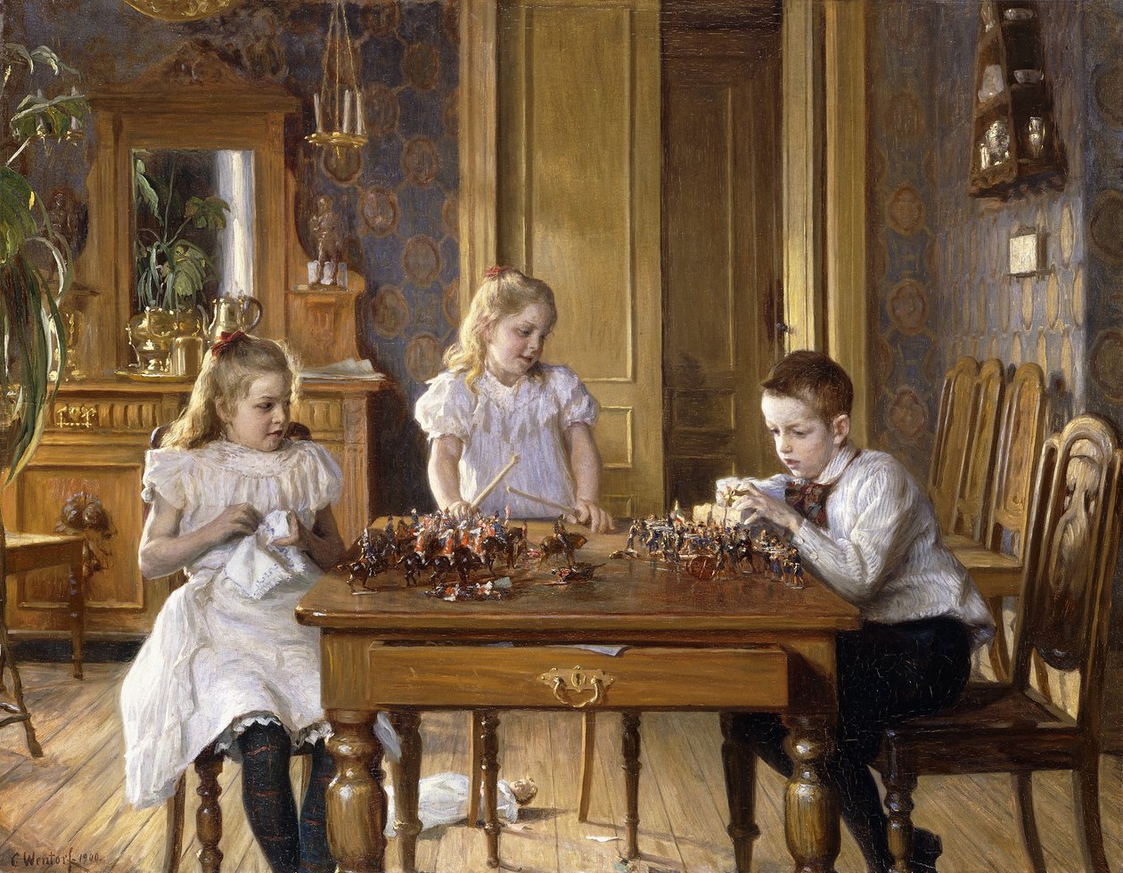 La battaglia, 1900 da Carl Christian Ferdinand Wentorf