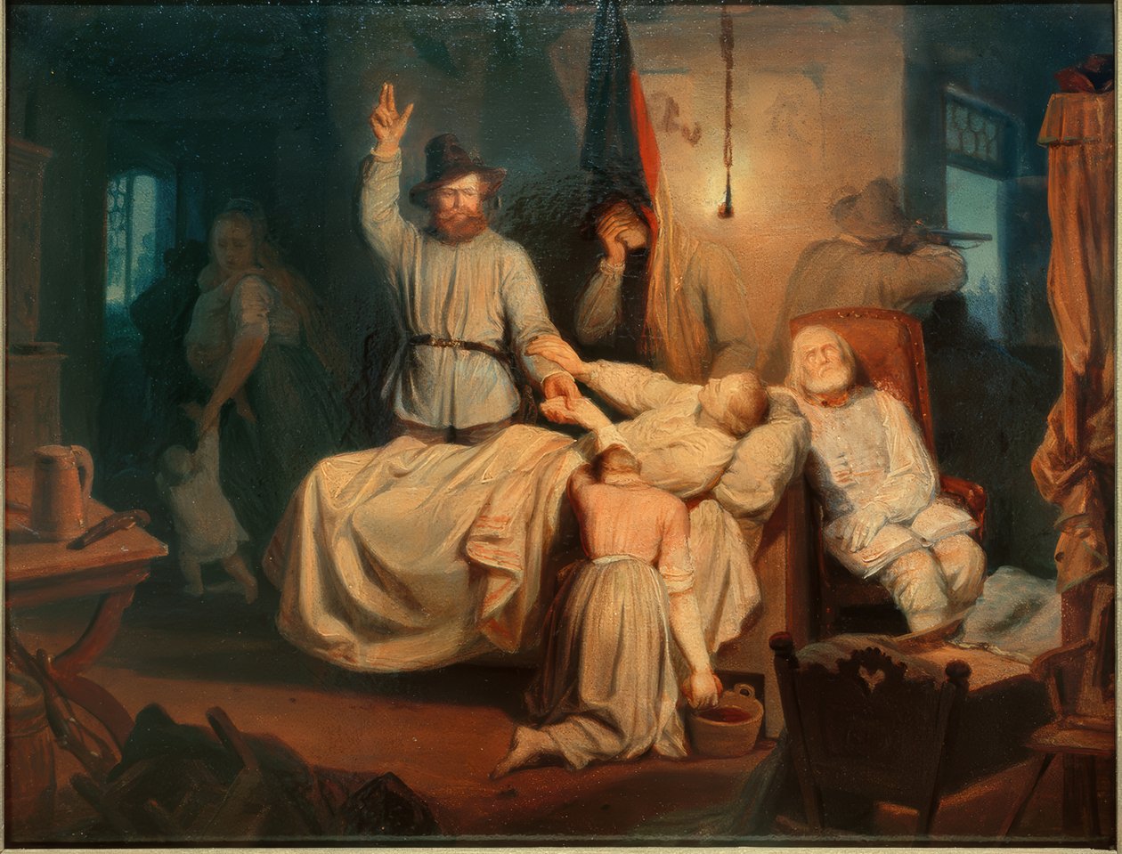Morte di un combattente per la libertà del 1848 da Carl Engel von Rabenau