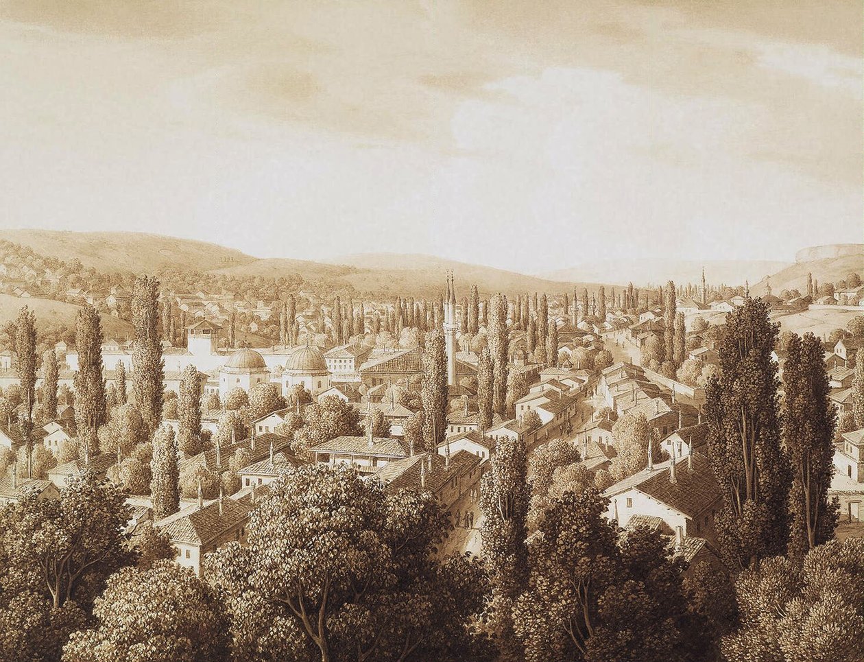 Veduta di Bakhchisaray, 1824 da Carl Ferdinand von Kugelgen