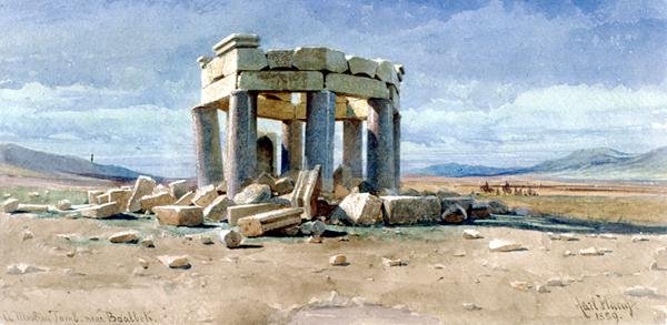 Una tomba musulmana vicino a Baalbek da Carl Haag