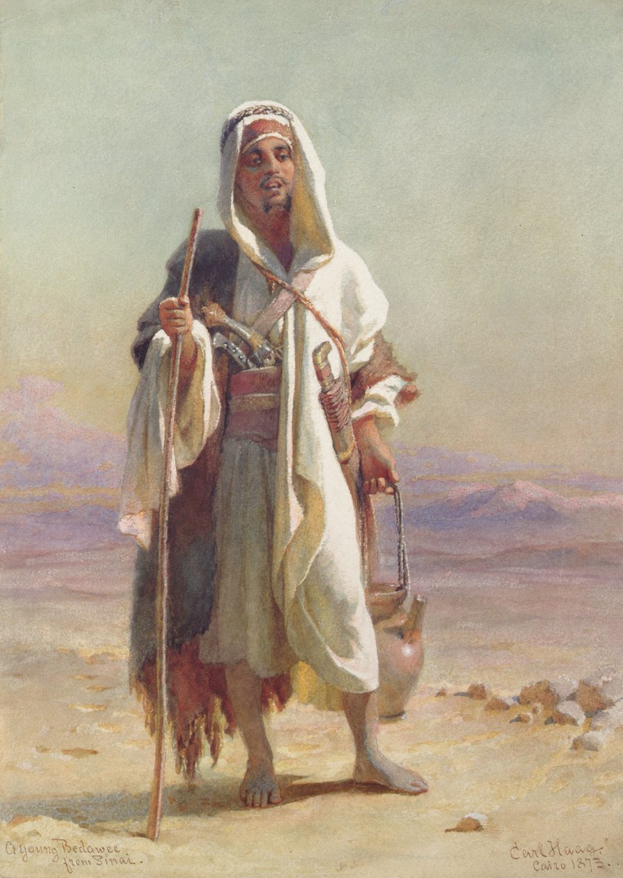 Un giovane beduino del Sinai, 1873 da Carl Haag