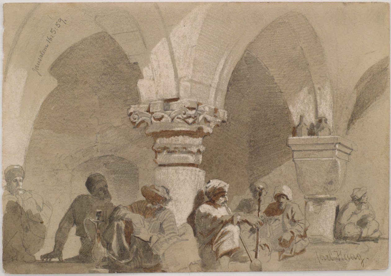 Fumatori di pipa, Gerusalemme da Carl Haag