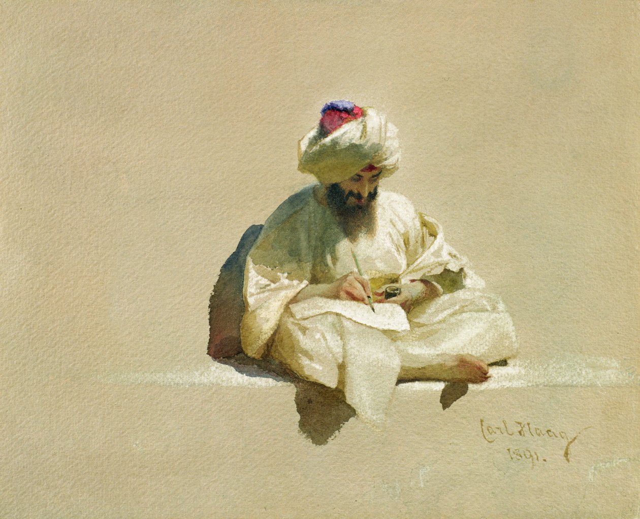 Il letterato, 1891 da Carl Haag