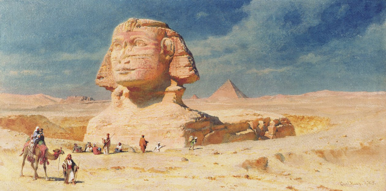 La Sfinge di Giza, 1874 da Carl Haag