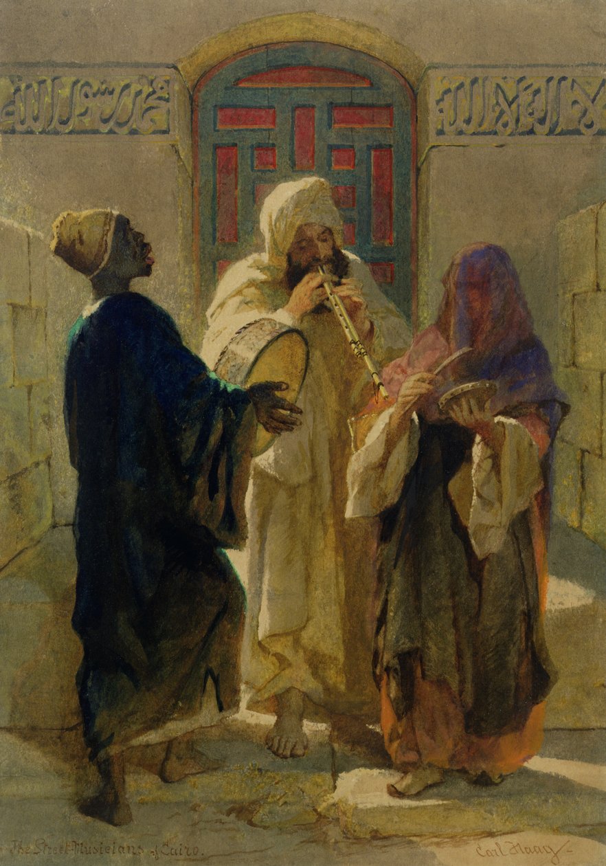 I Musicisti di Strada del Cairo da Carl Haag