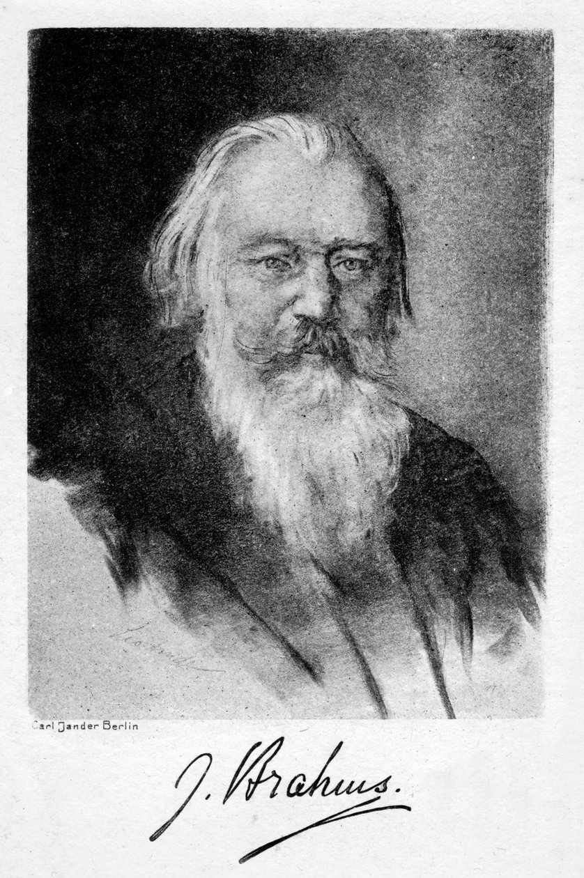 Johannes Brahms, compositore tedesco da Carl Jander