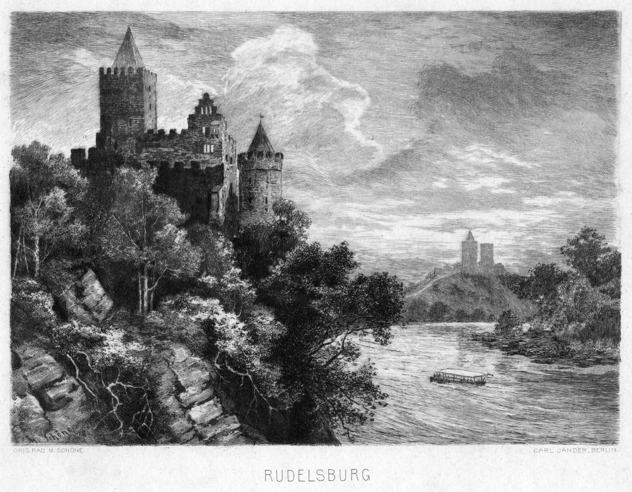 Rudelsburg, Germania, c1900 da Carl Jander