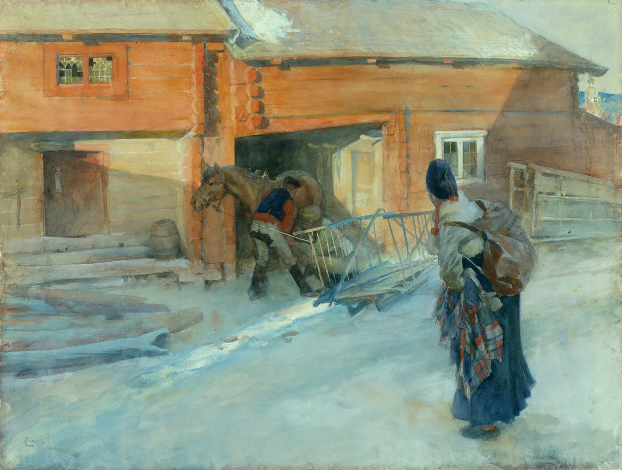Una fattoria, Bingsjo da Carl Larsson