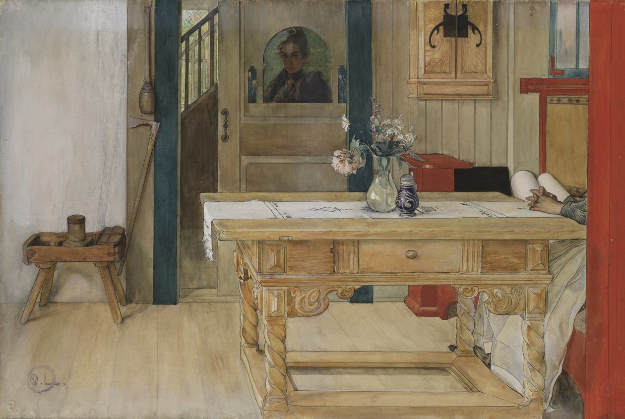 Riposo domenicale da Carl Larsson