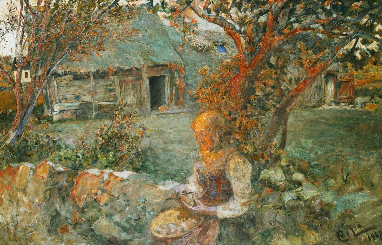 Gli ultimi raggi; Les Dernieres Rayons, 1887-90 da Carl Larsson