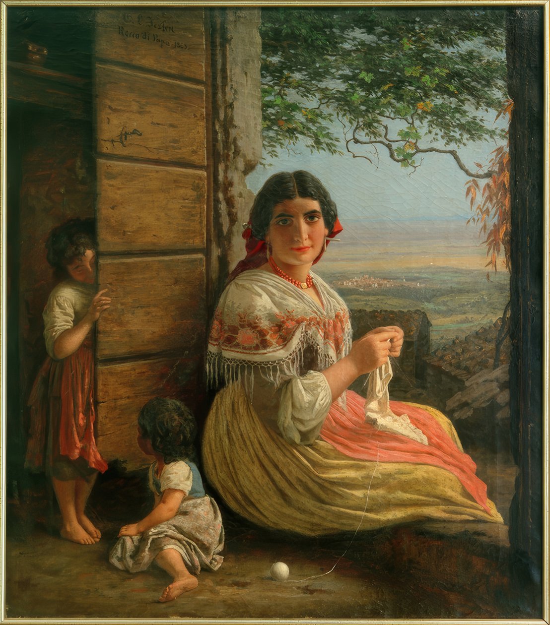 C.L.Jessen, Italiana che fa la maglia da Carl Ludwig Jessen
