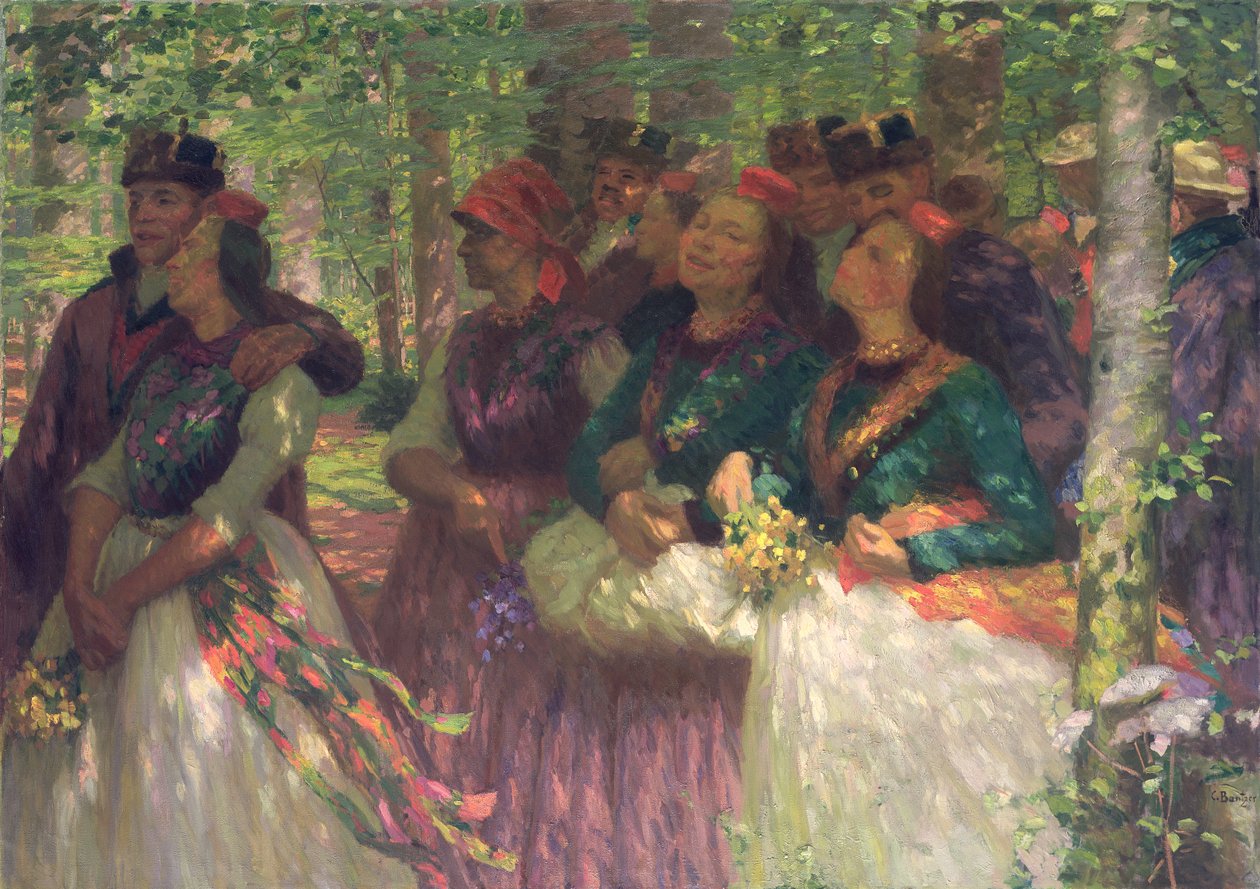 Passeggiata nel bosco da Carl Ludwig Noah Bantzer