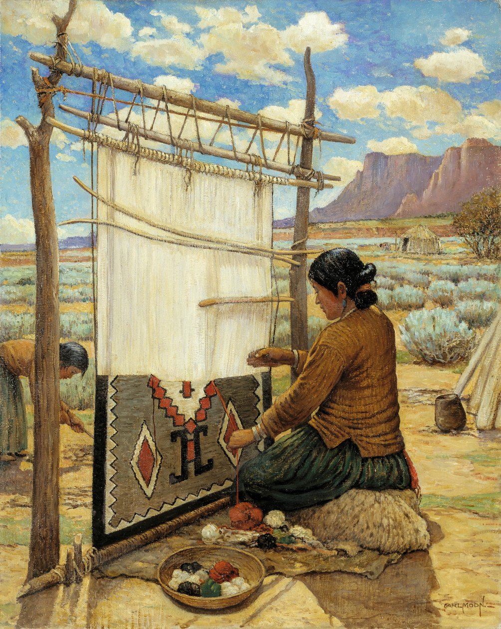 Tessitore navajo da Carl Moon