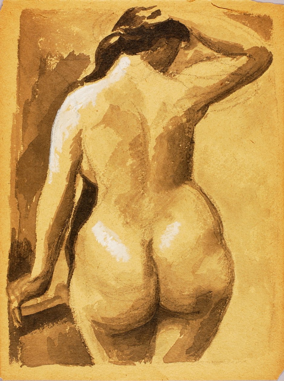 Vista posteriore di un nudo femminile da Carl Newman