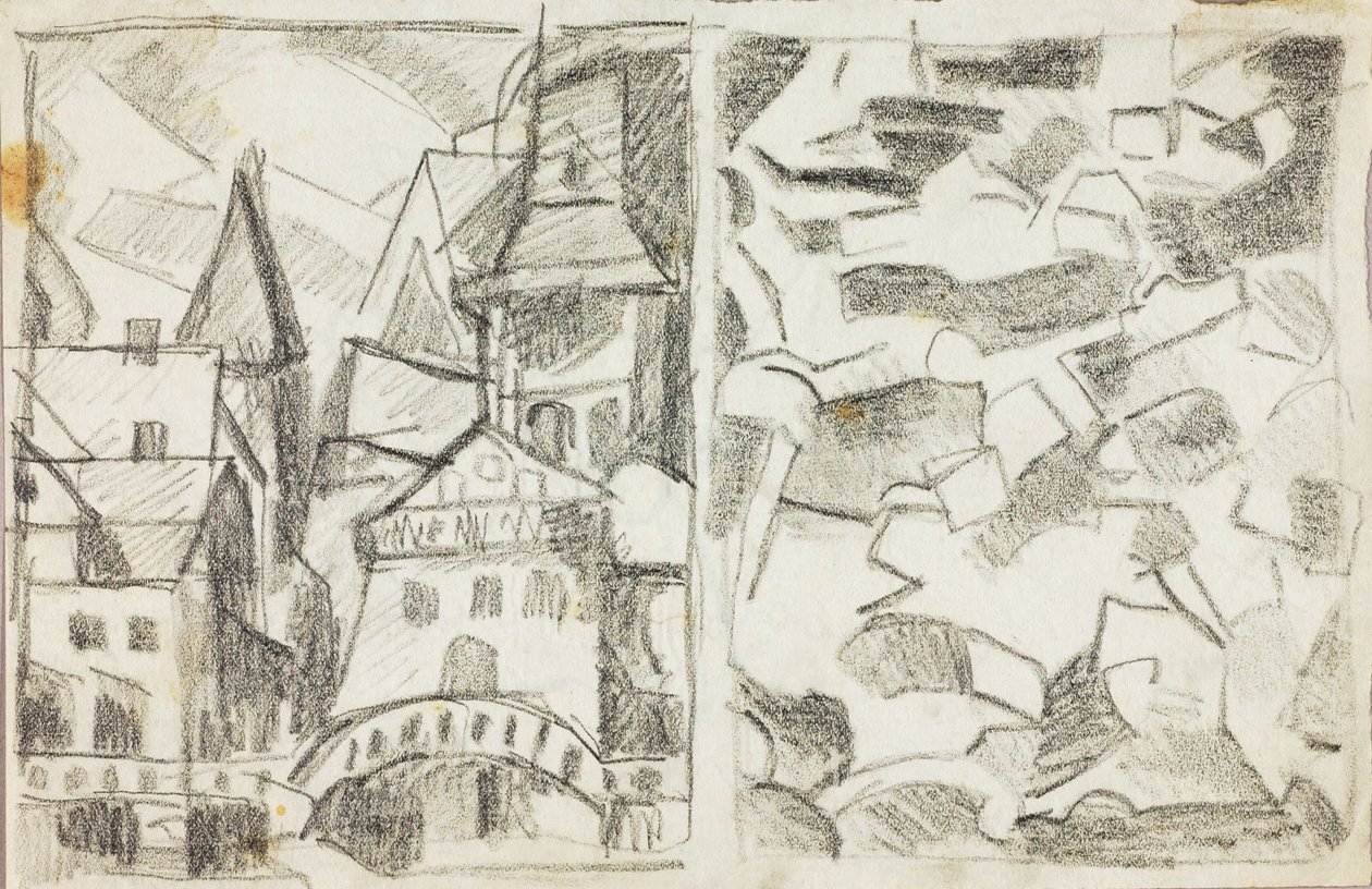 Scena di città - Astratto da Carl Newman