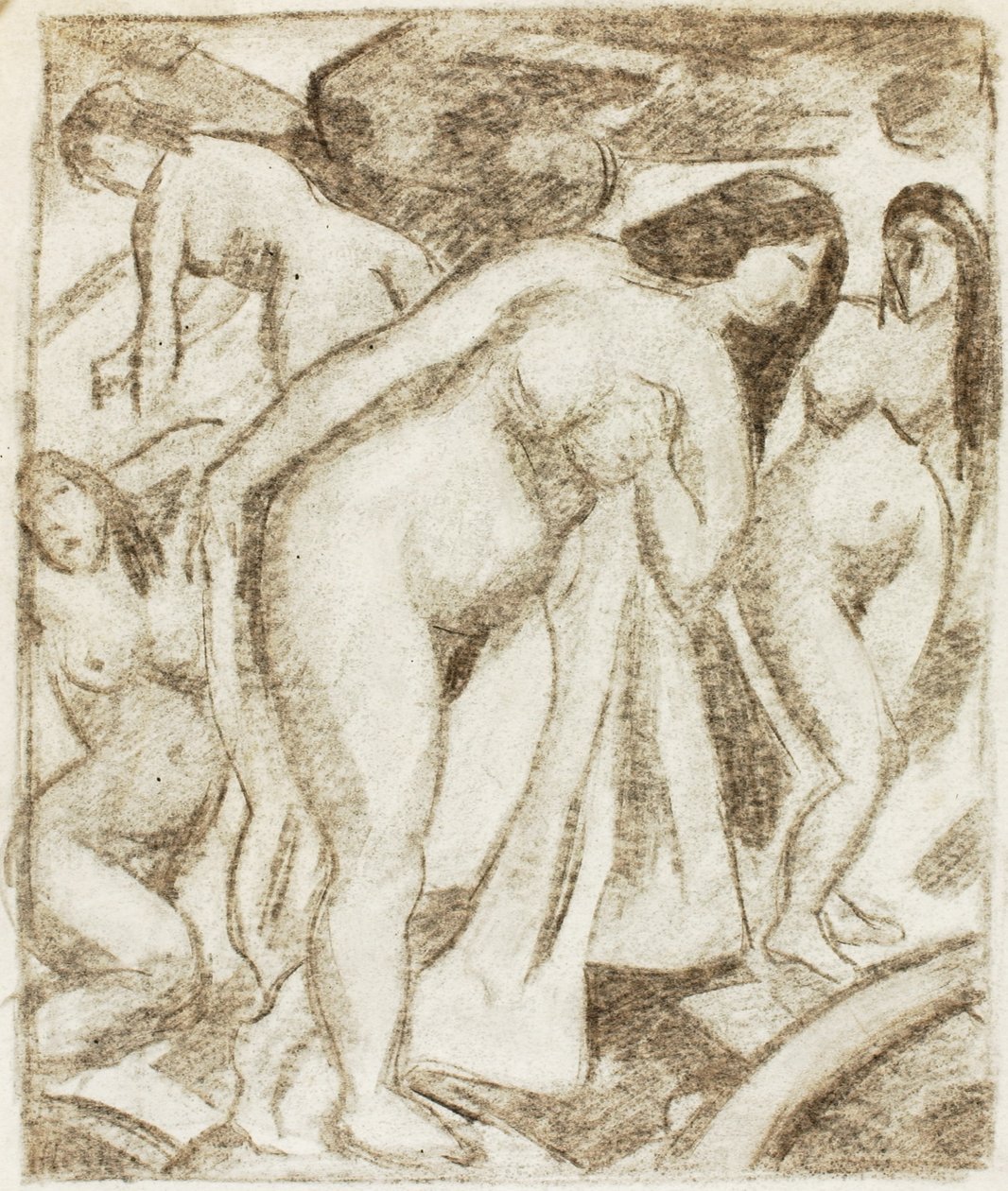 Gruppo di nudi femminili da Carl Newman