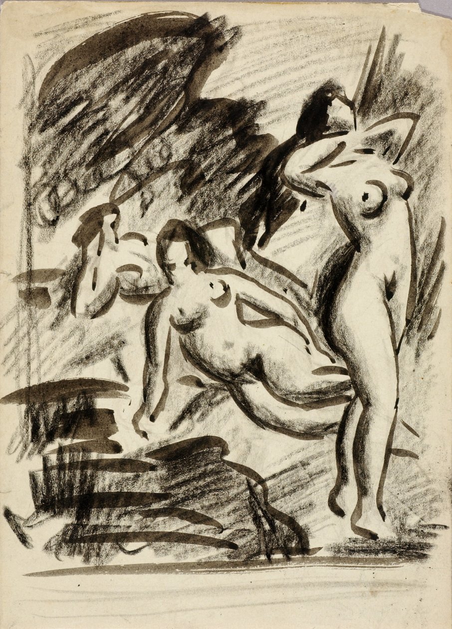 Gruppo di tre nudi femminili da Carl Newman