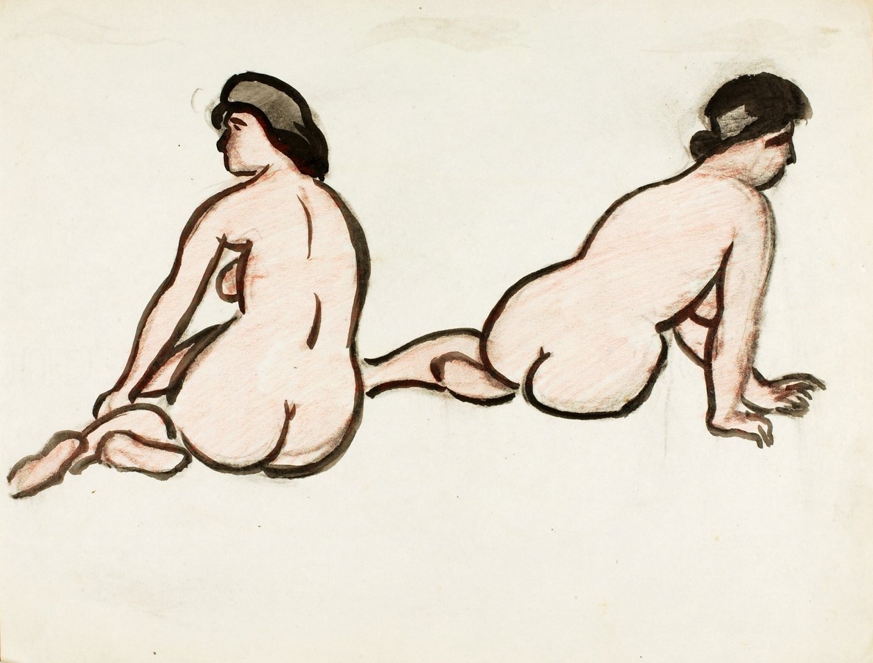 Gruppo di due nudi femminili da Carl Newman