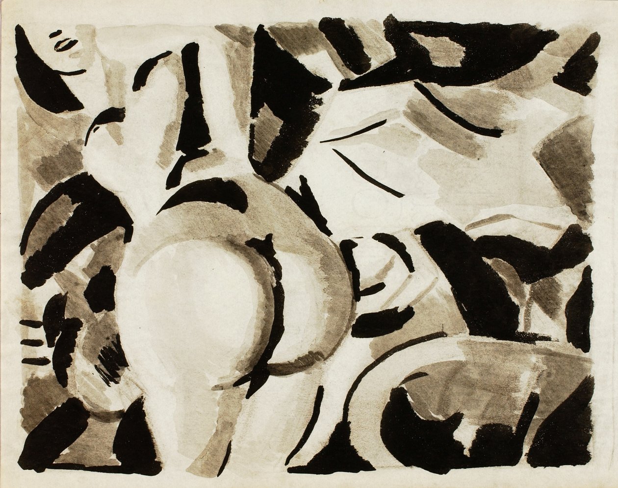 Donna nuda, vista di schiena da Carl Newman