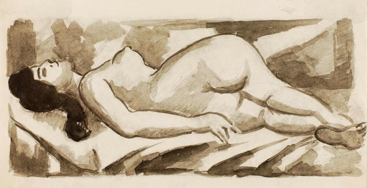 Nudo femminile reclinato da Carl Newman