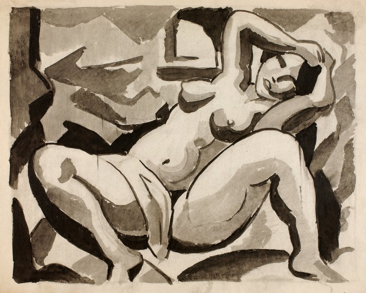 Nudo femminile reclinato da Carl Newman