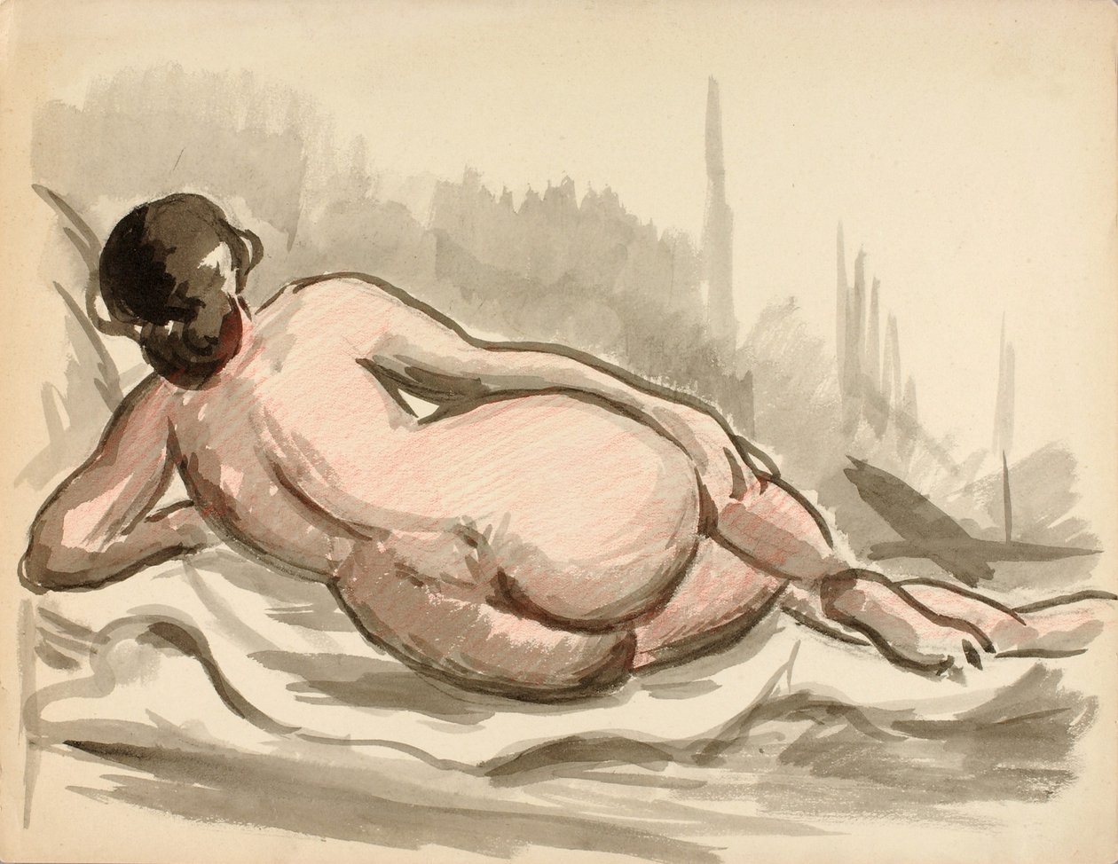 Nudo femminile reclinato da Carl Newman