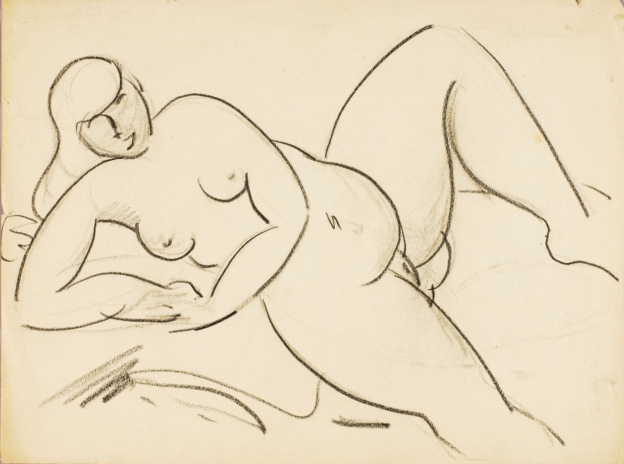 Nudo femminile reclinato da Carl Newman