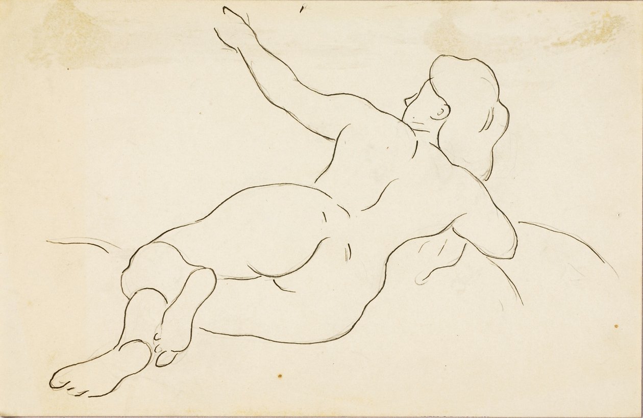 Nudo femminile reclinato da Carl Newman