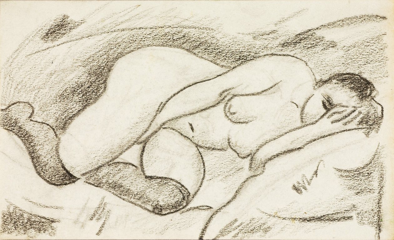 Nudo femminile reclinato da Carl Newman