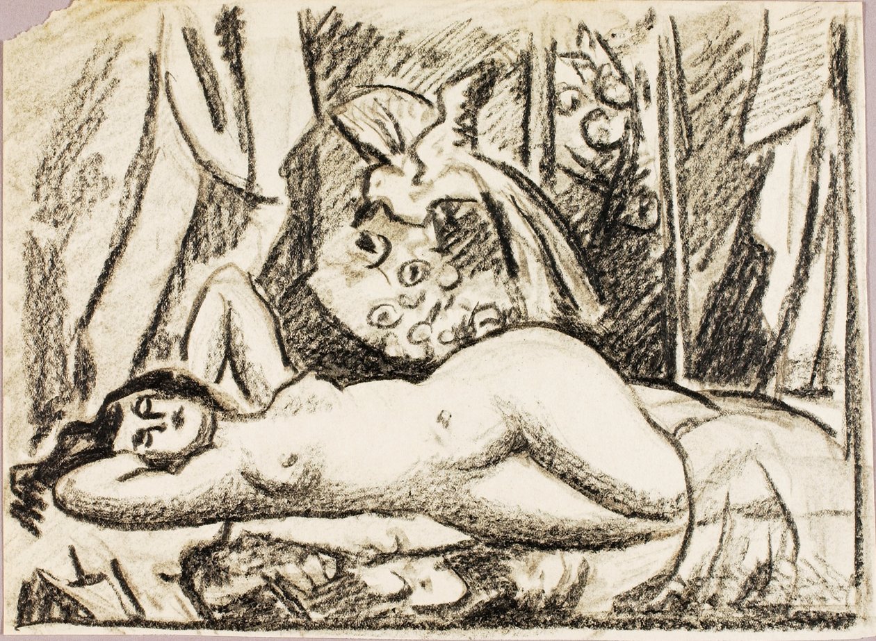 Nudo femminile reclinato da Carl Newman