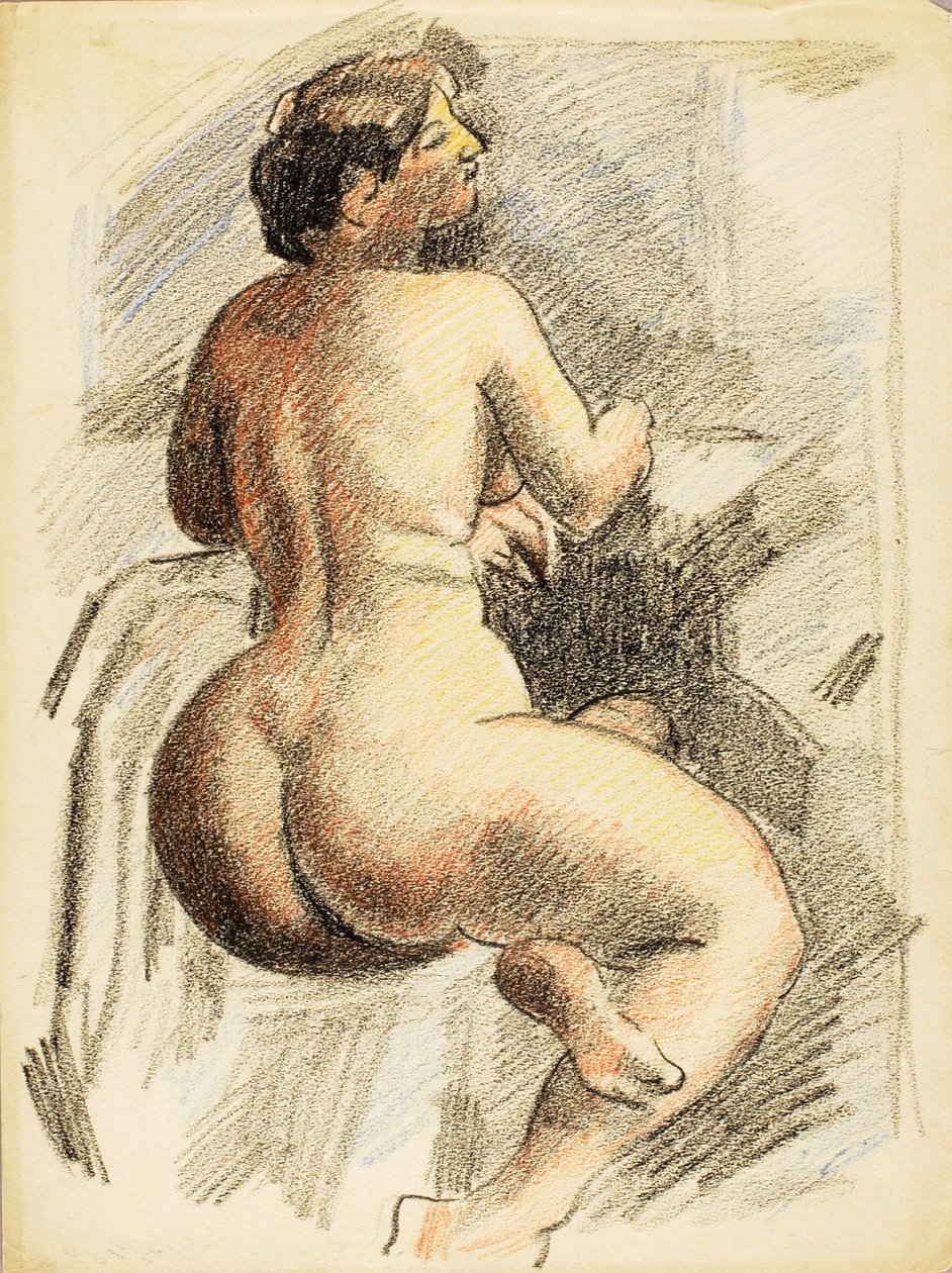 Nudo femminile seduto da Carl Newman