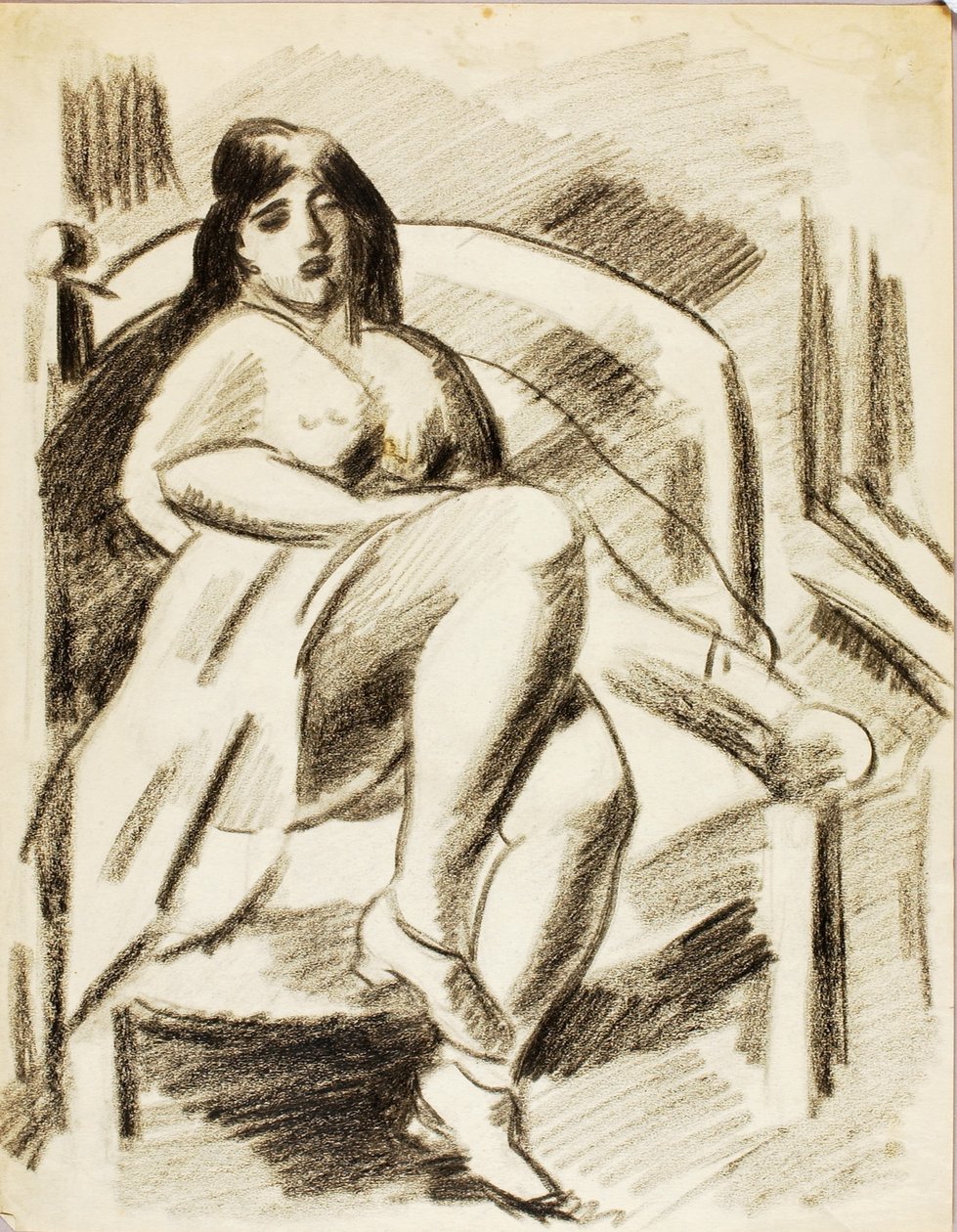 Nudo femminile seduto da Carl Newman