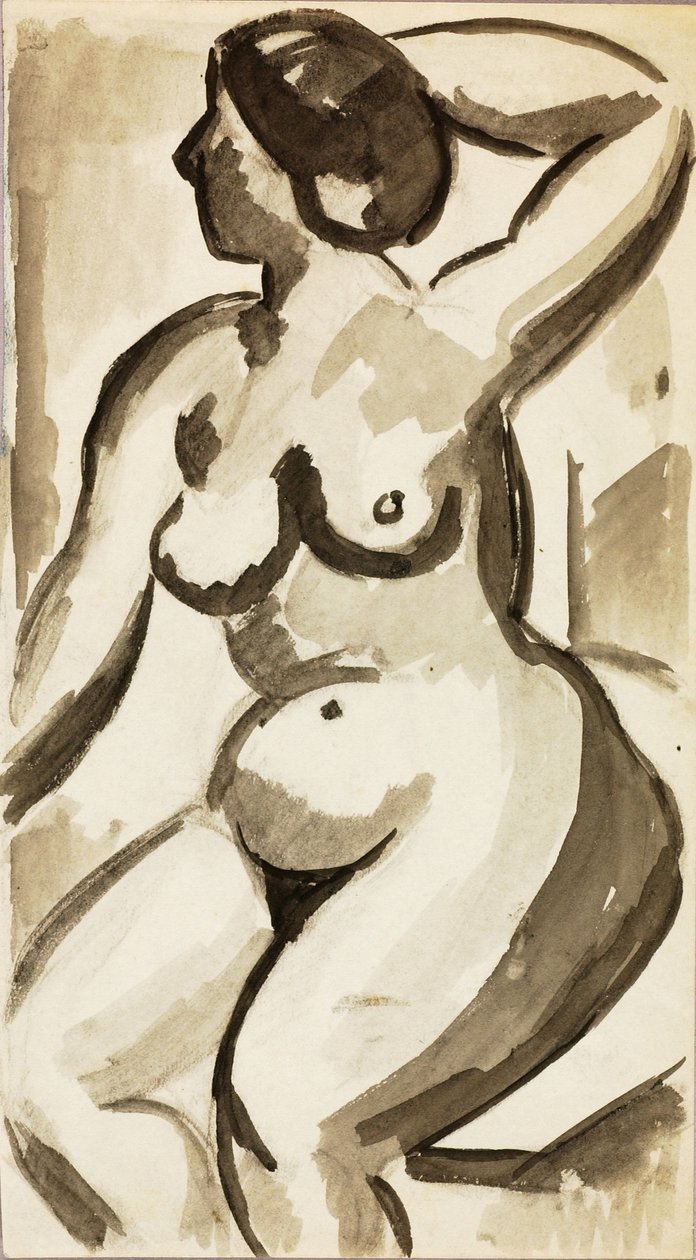 Nudo femminile seduto da Carl Newman
