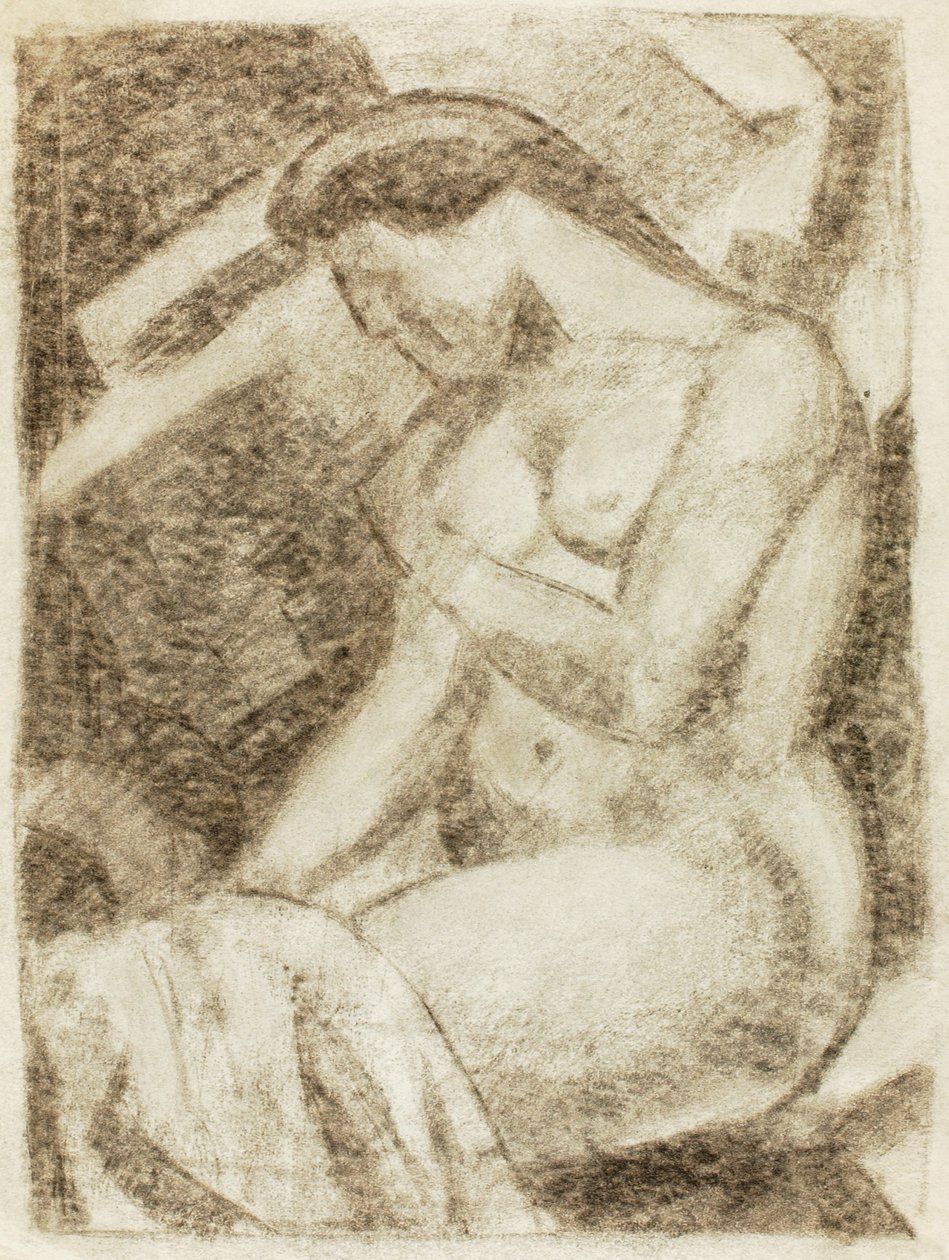 Nudo femminile seduto da Carl Newman