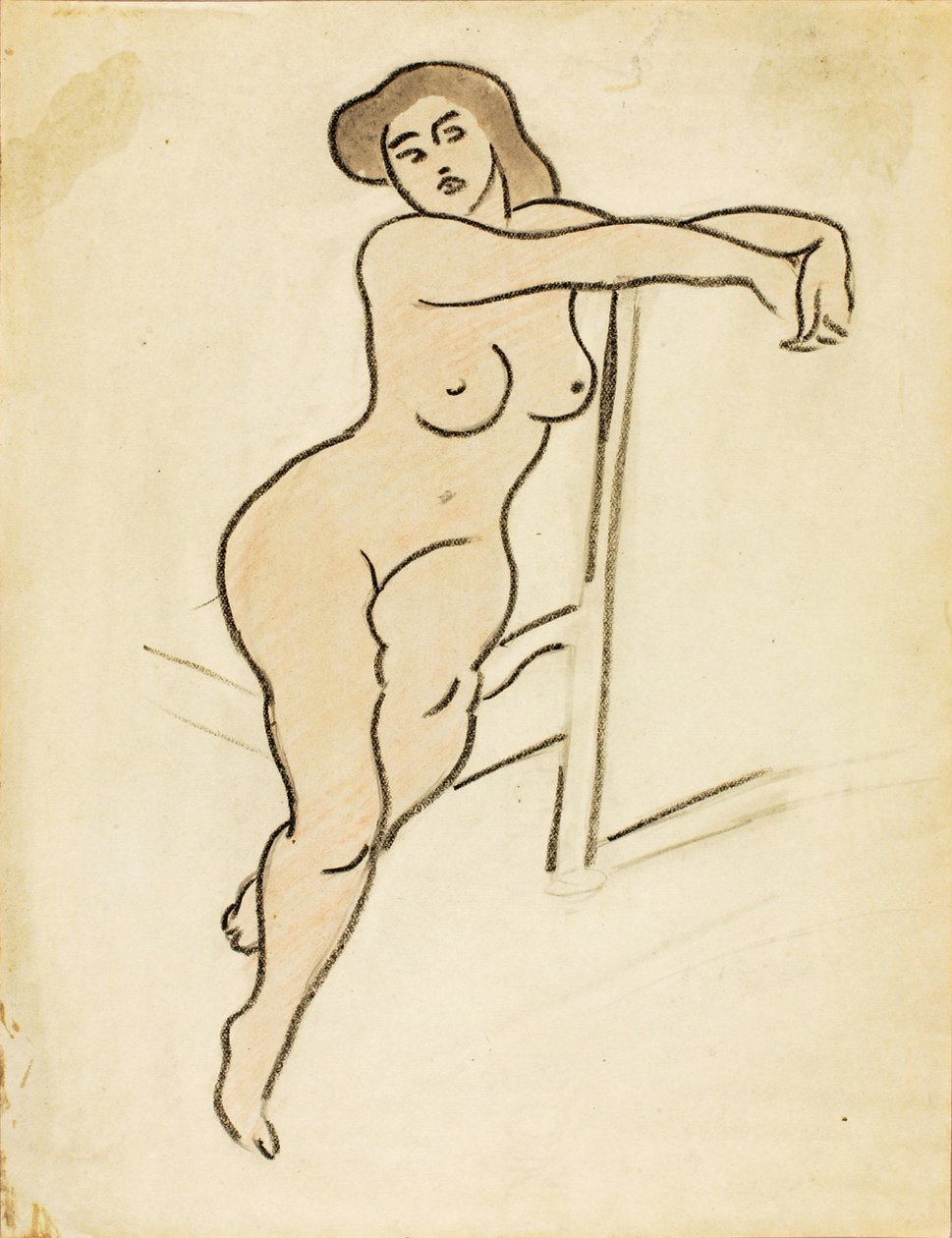 Nudo femminile seduto da Carl Newman