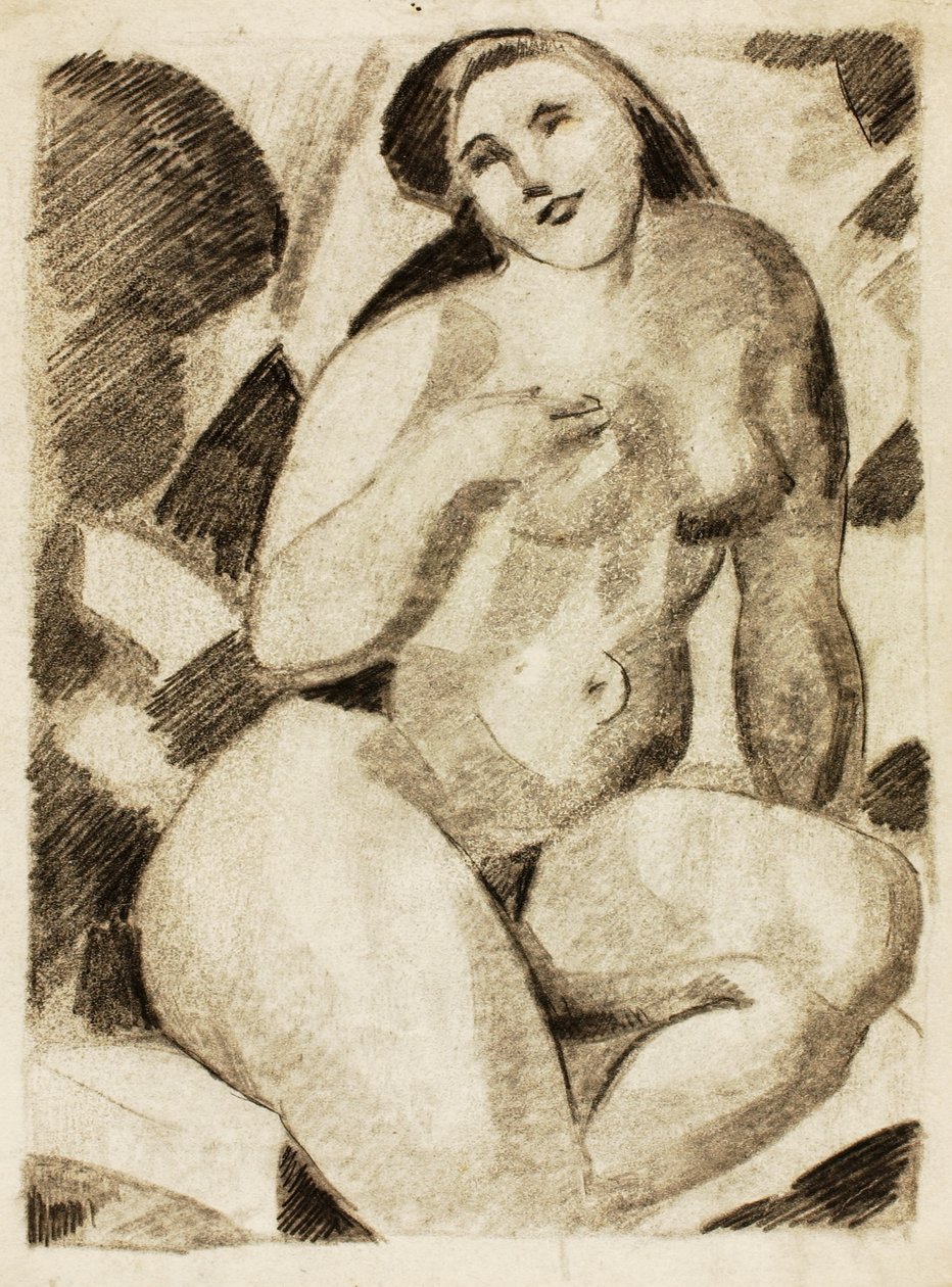 Nudo femminile seduto da Carl Newman