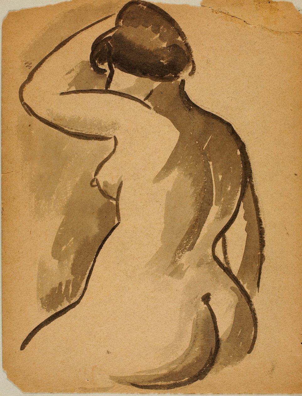 Nudo femminile seduto da Carl Newman