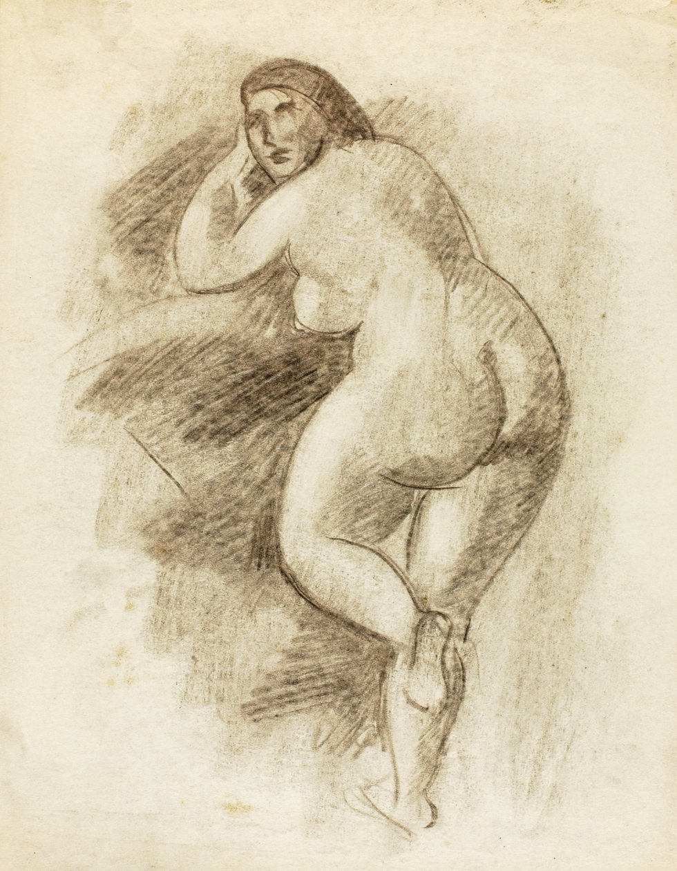 Nudo femminile in piedi da Carl Newman