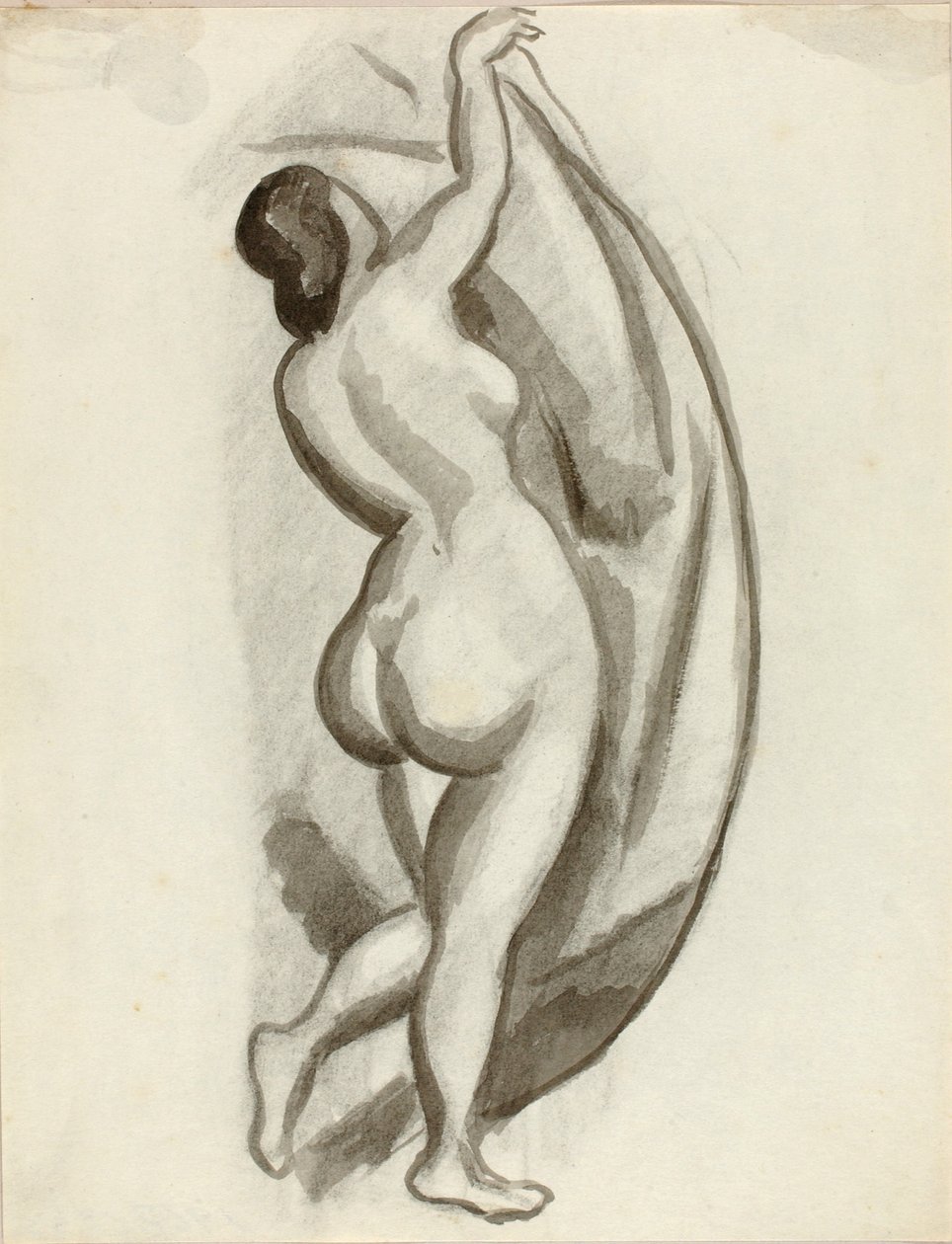 Nudo femminile in piedi da Carl Newman