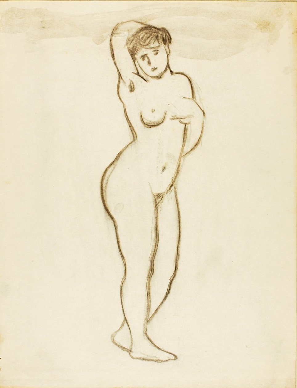 Nudo femminile in piedi da Carl Newman