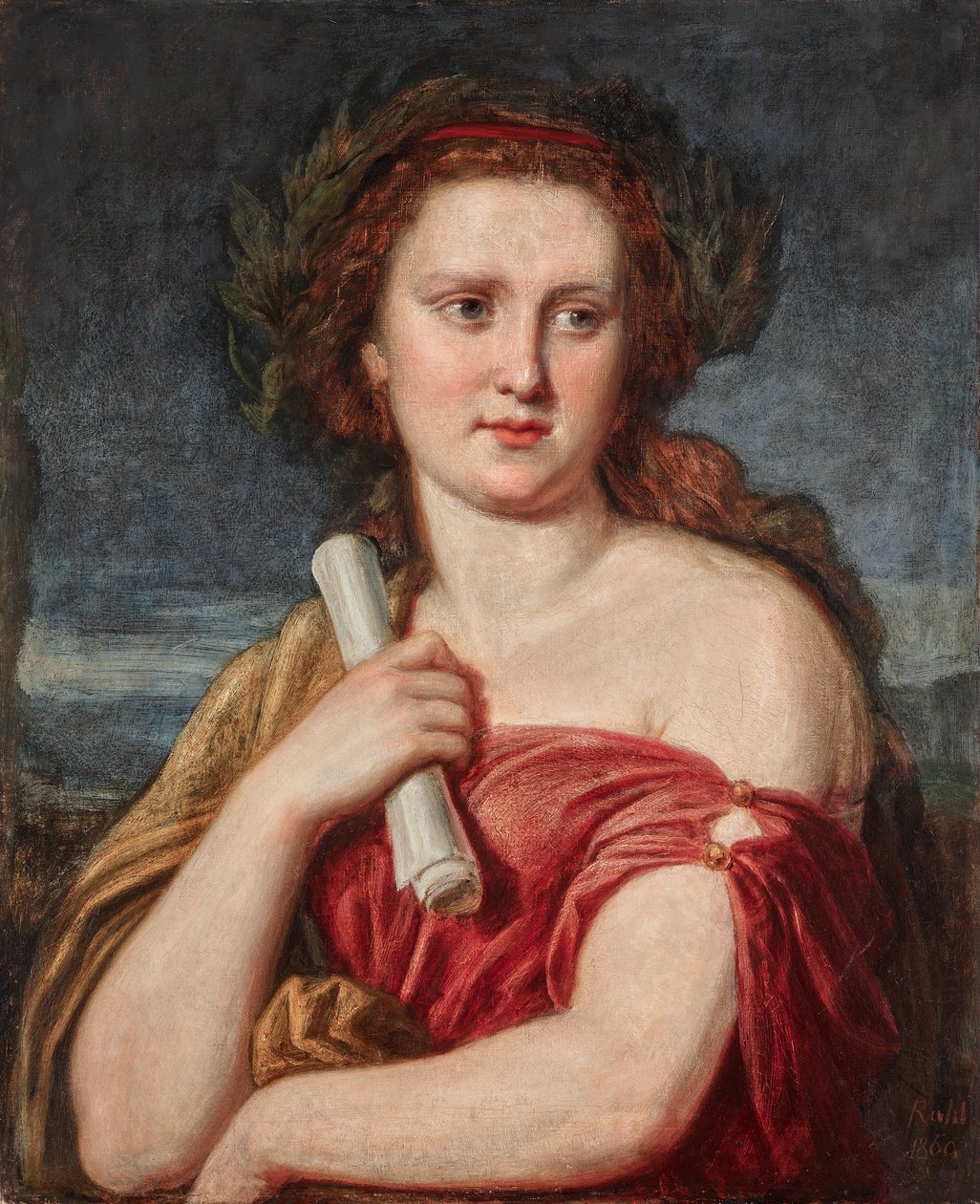 Ritratto di una giovane dama (Anna von Lieben?) da Carl Rahl