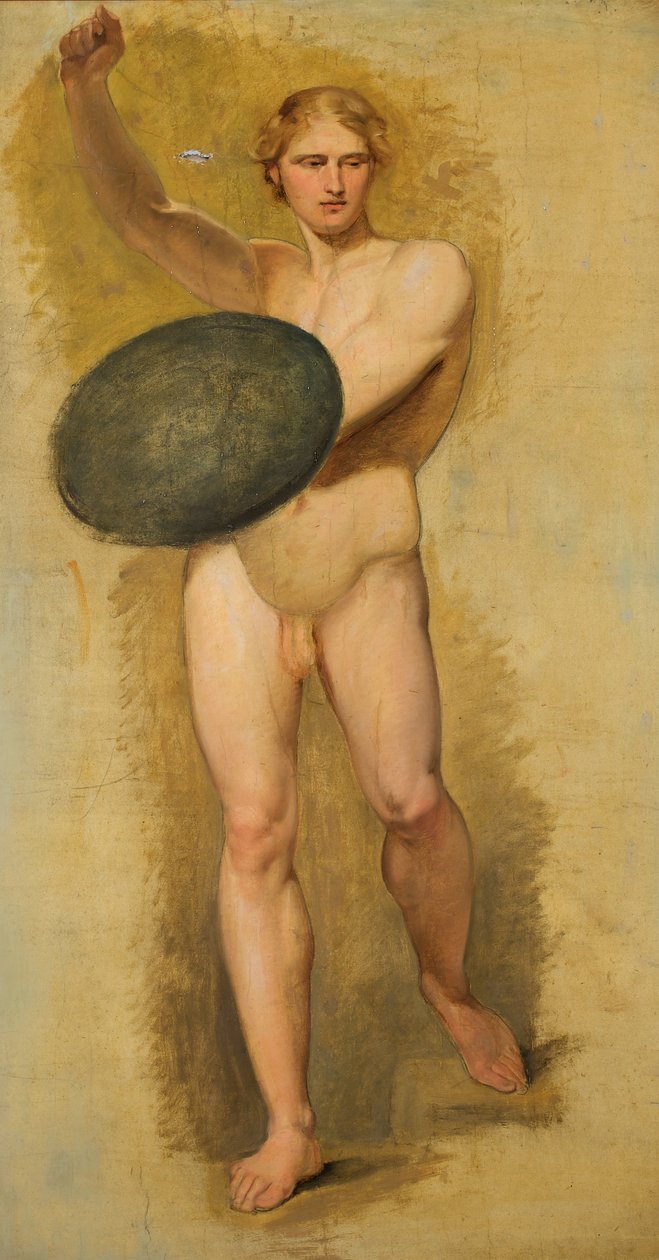 Giovane con scudo da Carl Rahl