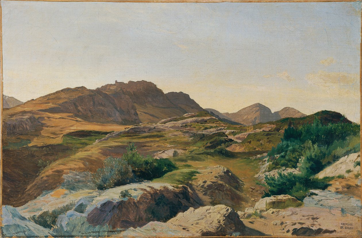 Paesaggio nei monti Sabini da Carl Schuch