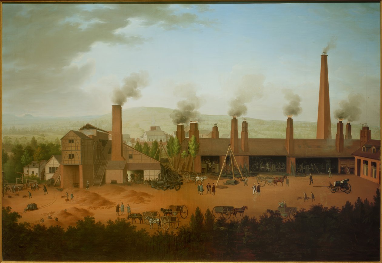 La fabbrica di laminazione di Lendersdorf da Carl Schütz