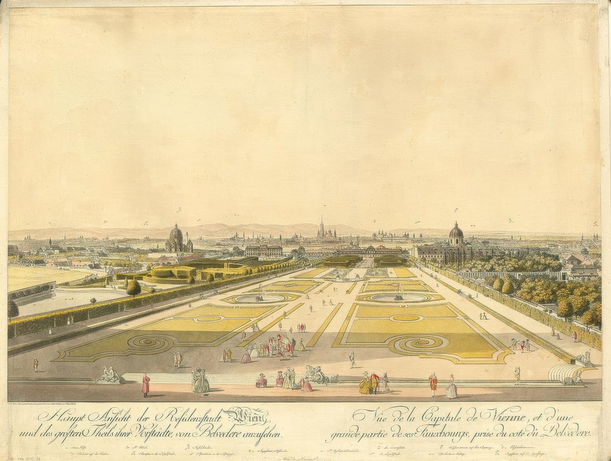 Vienna vista dal Belvedere da Carl Schütz