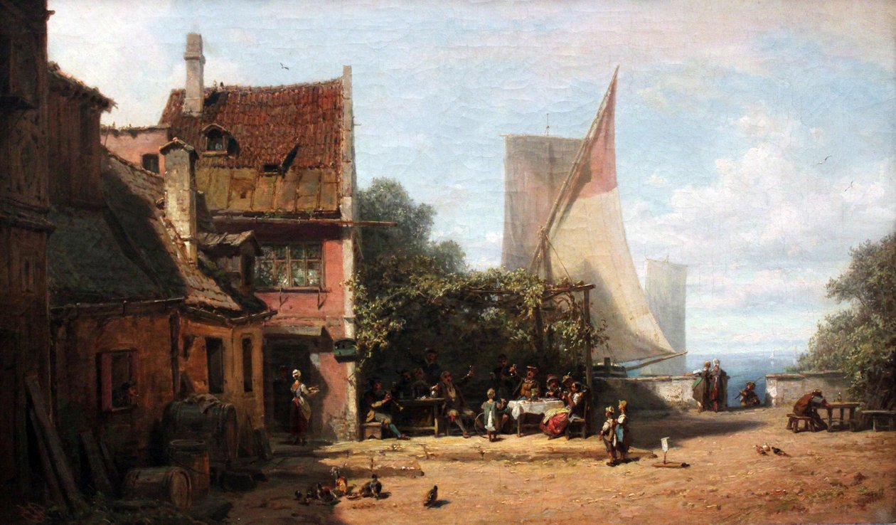 Vecchia locanda sul lago di Starnberg da Carl Spitzweg