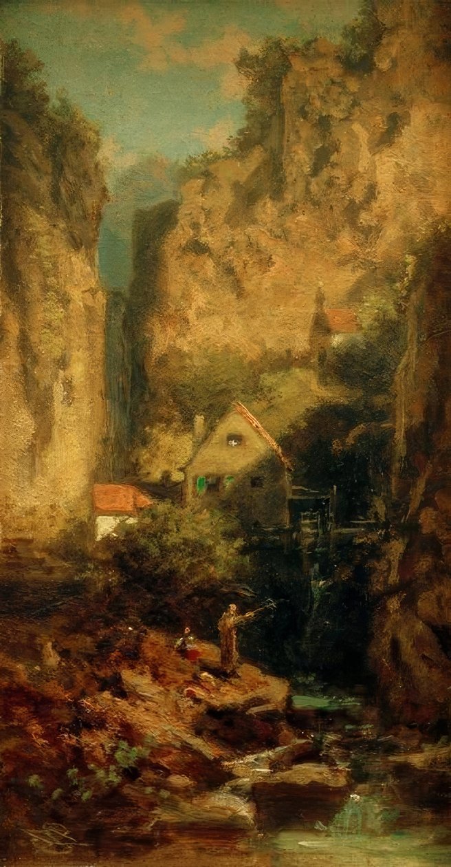 Il pescatore di trote da Carl Spitzweg